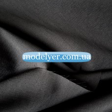 Ткань Лен стрейч (черный)